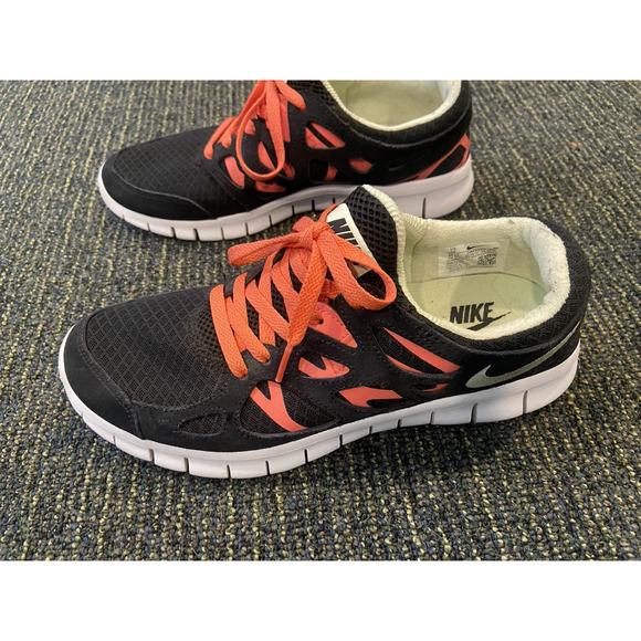 Nike Free Run 2 Womens Size 10 black pink - Picture 5 of 7